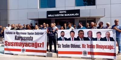 KTOEÖS’ten Eğitim Bakanlığı önünde protesto eylemi