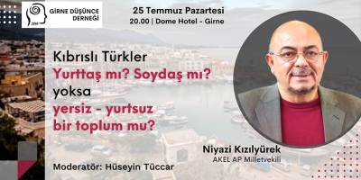 Girne Düşünce Derneği, Kızılyürek’i konuk ediyor