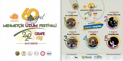 60. Mehmetçik Üzüm Festivali yarın başlıyor