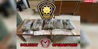 Polisten operasyon: 10 kilo uyuşturucu, 2 tutuklu