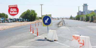 Yeni Ercan yolu, kazaya davetiye çıkarıyor!