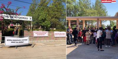 Okul ‘velilerin eylemi’ ile açıldı