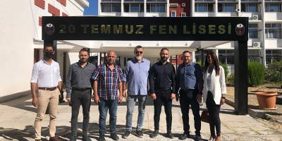KTÖS ile KTOEÖS Gönyeli İlkokulu ve 20 Temmuz Fen Lisesi’nde denetim çağrısı yaptı