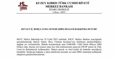 8 milyon dolar borçlanma için ihale