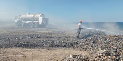 Teknecik bölgesindeki yangınla ilgili soğutma çalışmaları sürüyor