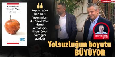Yolsuzluk algısı ürkütücü boyutta