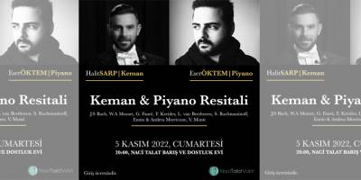 Halit Sarp ile Eser Öktem’den Keman ve Piyano Resitali