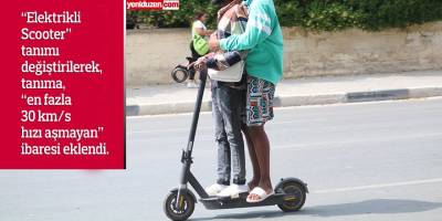 Elektrikli Scooterların hız limiti 25’ten 30’a çıkartıldı