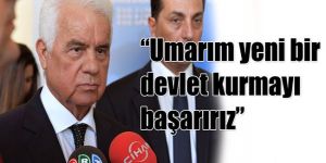 Eroğlu, görüşme öncesi açıklama yaptı