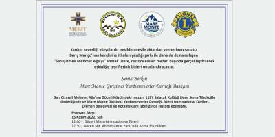 Sarı Çizmeli Mehmet Ağa’nın mezarı restore edildi...