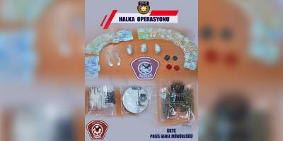Girne'de "Halka" operasyonu: Kokain, kenevir ve hap tespit edildi