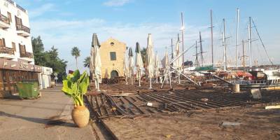 GİRNE LİMAN'I SESSİZLİĞE BÜRÜNDÜ...