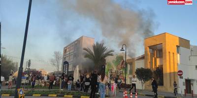 Lefkoşa Lush Cafe'de yangın!