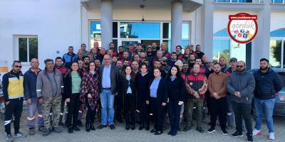 CEMİL SARIÇİZMELİ BELEDİYE PERSONELİ İLE VEDALAŞTI