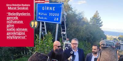 “Girne’nin gerçek nüfusunu yansıtmayan” tabelayı indirdi