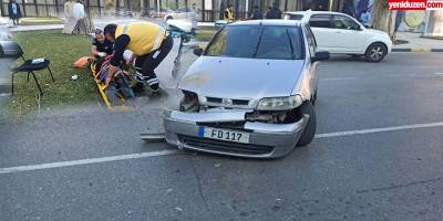 Lefkoşa'da kaza: 1 yaralı