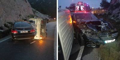 Girne-Değirmenlik yolunda kaza, 1 yaralı