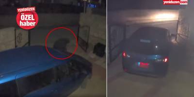 Evin önünden çaldı, bir şantiyeye bıraktı!