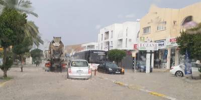 Girne’de etkili sağanak!