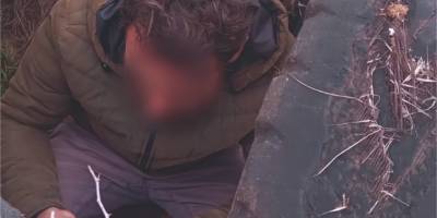 Yasak yöntemle tuzak kurup, avlandı