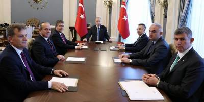 Üstel, Erdoğan ile görüştü