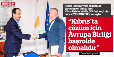 “Avrupa Birliği içerisinde bir çözüm Türkiye’nin de yararınadır”