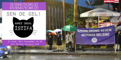 39 örgütten Ünsal’a karşı eylem: Mücadelemiz devam ediyor