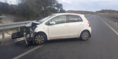 İki kaza, bir yaya yaralı