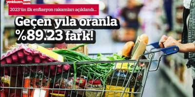 2023’ün ilk enflasyon rakamları açıklandı!