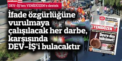 DEV-İŞ’ten YENİDÜZEN’e destek
