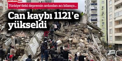 Türkiye'deki depremde can kaybı yükseliyor...