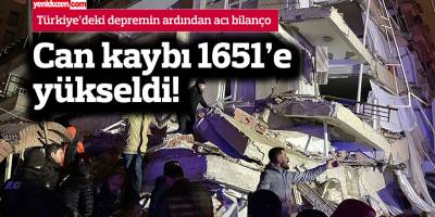Türkiye'deki depremde can kaybı yükseliyor...