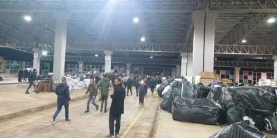 14 tırlık yardım malzemesi afet bölgelerine ulaştı