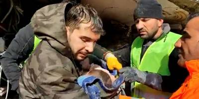 Adıyaman'da 57 saat sonra enkaz altından 7 aylık bebek kurtarıldı