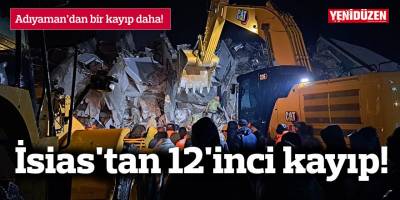 İsias'tan 12'inci kayıp!