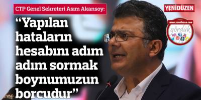 “Yapılan hataların hesabını adım adım sormak boynumuzun borcudur”