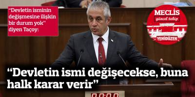 “Devletin ismi değişecekse, buna halk karar verir”