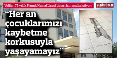 “Her an çocuklarımızı kaybetme korkusuyla yaşayamayız”