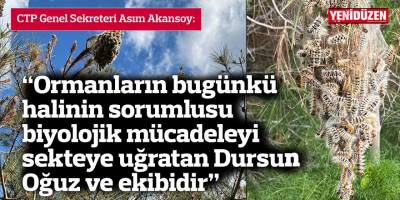 “Ormanların bugünkü halinin sorumlusu biyolojik mücadeleyi sekteye uğratan Dursun Oğuz ve ekibidir”