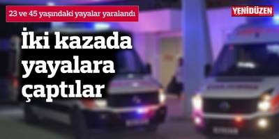 İki kazada yayalara çaptılar