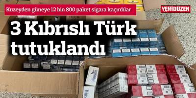 Kuzeyden güneye 12 bin 800 paket sigara kaçırdılar