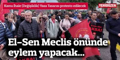 Kamu İhale (Değişiklik) Yasa Tasarısı protesto edilecek