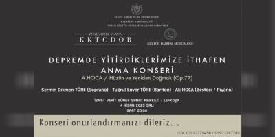 6 Şubat depreminde hayatını kaybedenler anısına konser