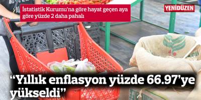“Yıllık enflasyon yüzde 66.97’ye yükseldi”