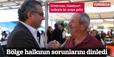 Erhürman, Güzelyurt halkıyla bir araya geldi