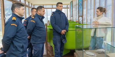 Girne Sahil Güvenlik Komutanlığı’ndan Meritta Deniz Kaplumbağaları Rehabilitasyon Merkezi’ne anlamlı ziyaret