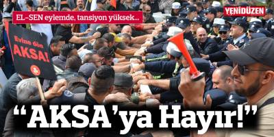 EL-SEN eylemde: "AKSA'ya hayır!"