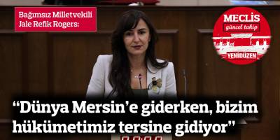 Rogers: “Dünya Mersin’e giderken, bizim hükümetimiz tersine gidiyor"