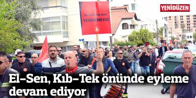 El-Sen, Kıb-Tek önünde eyleme devam ediyor