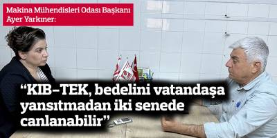 “KIB-TEK, bedelini vatandaşa yansıtmadan iki senede canlanabilir”